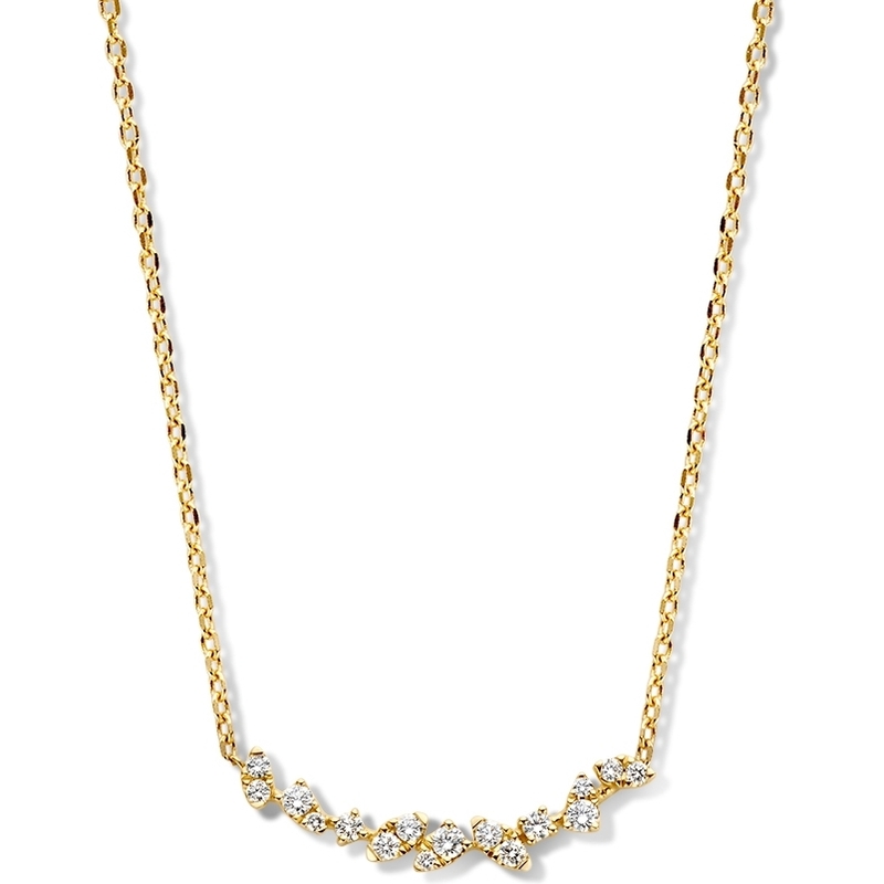 Excellent Jewelry CG117328 14k gouden ketting met 0,37 ct diamant