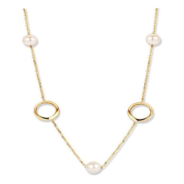 Excellent Jewelry CM136813 14 karaat gouden collier met parel 42-45 cm