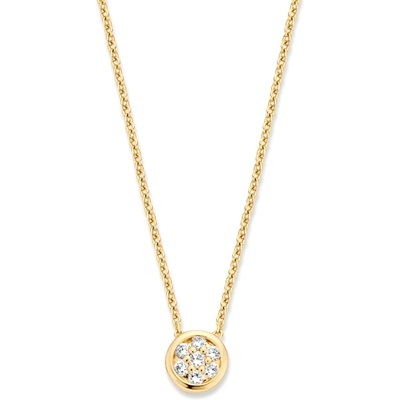 CP116056 14k gouden ketting met 009 ct diamant