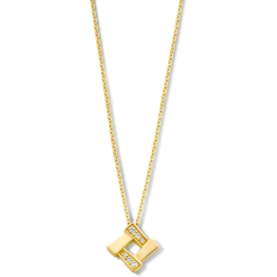 CP117397 14k gouden ketting met 004 ct diamant