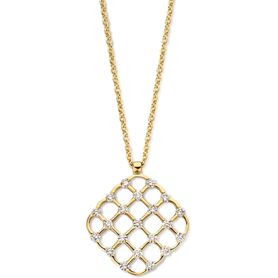 CP117657 14k gouden ketting met 022 ct diamant