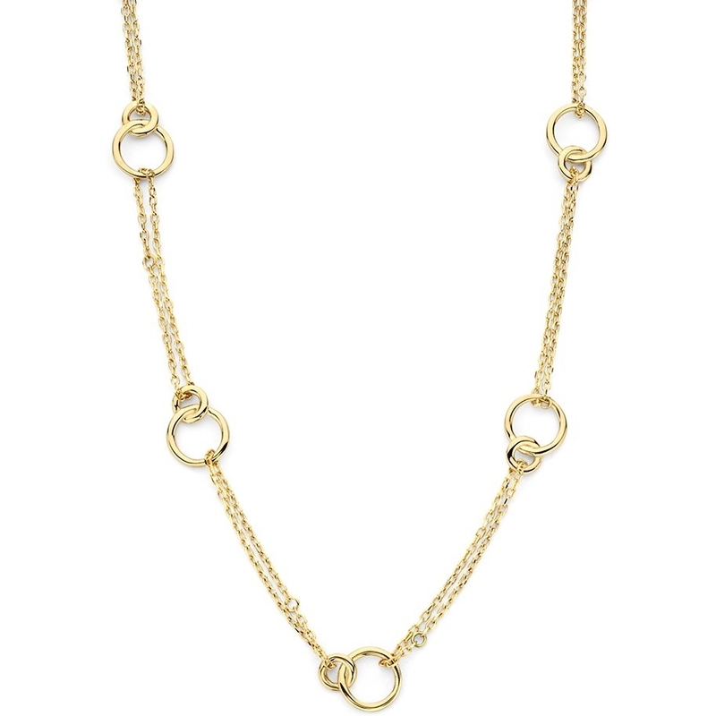 Excellent Jewelry CT107780 14k gouden schakelketting 43 cm