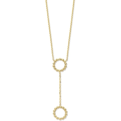 CT107788 14k gouden ketting met hanger 43 cm