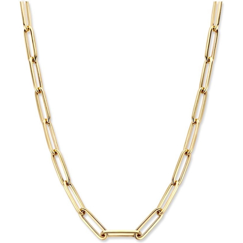 Excellent Jewelry CW107172 14k gouden schakelketting paperclip 45 cm