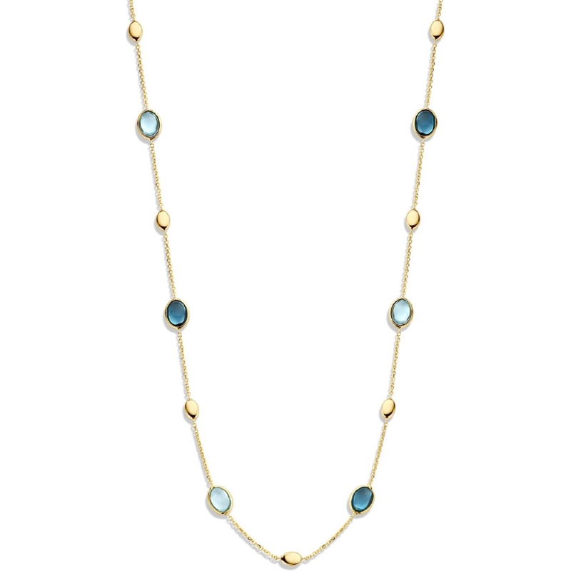 Excellent Jewelry CW136736 14k gouden collier met topaas 45 cm