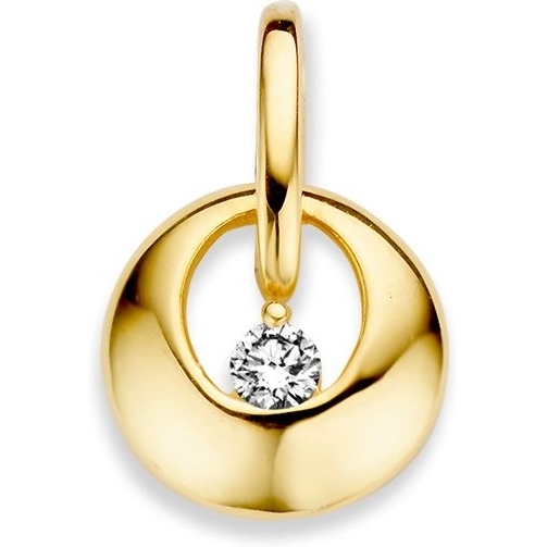 Excellent Jewelry HB126757 14k gouden hanger met zirkonia 15 mm