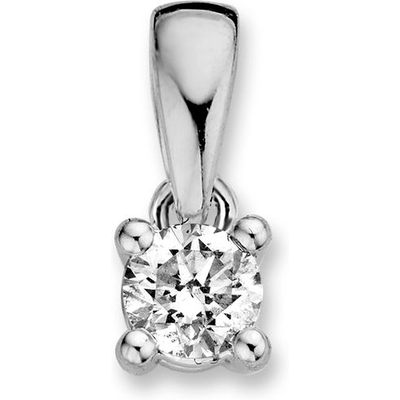 HG217104 14k witgouden hanger met 030 ct diamant