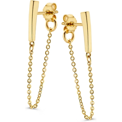 OB107521 14 karaat gouden oorhangers