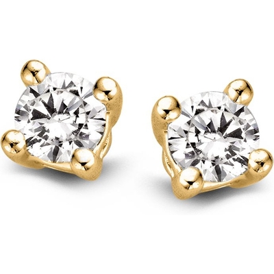 OG117109 14k gouden oorknopjes met 032 ct diamant