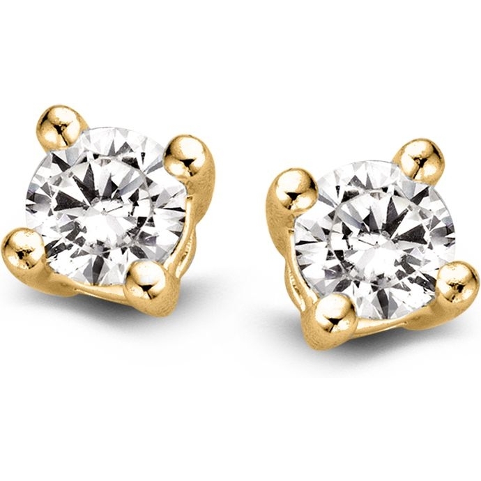 Excellent Jewelry OG117109 14k gouden oorknopjes met 0,32 ct diamant