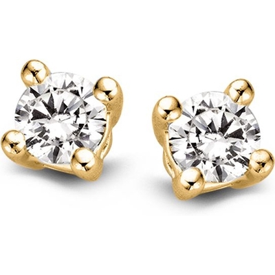 OG117113 14k gouden oorknopjes met 040 ct diamant