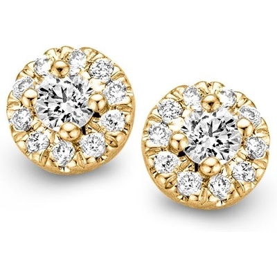 OG117341 14k gouden oorknopjes met 017 ct diamant