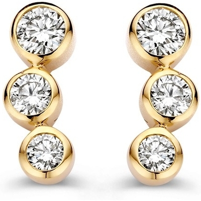 OG117970 14k gouden oorknopjes met 034 ct diamant