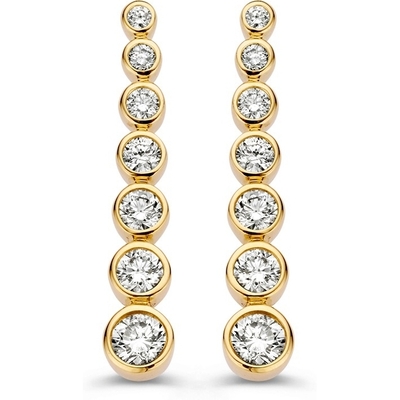 OG118046 14k gouden oorhangers met 070 ct diamant