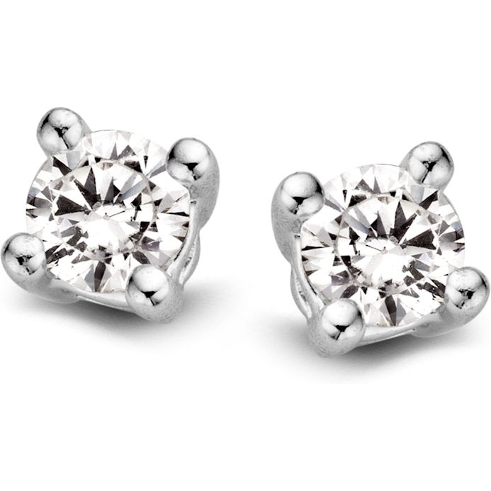 Excellent Jewelry OG216504 14k witgouden oorknopjes met 0,32 ct diamant