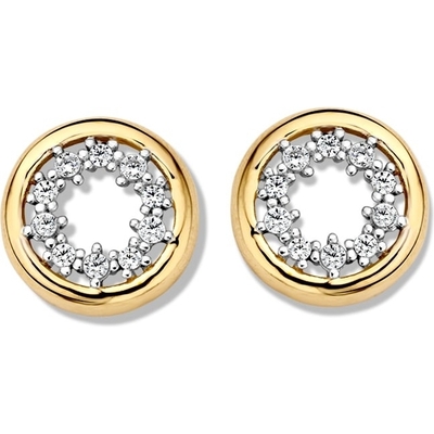 OM126925 14k gouden oorknopjes met zirkonia 10 mm