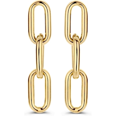 OR107604 14k gouden oorhangers paperclip