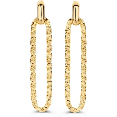 OR107605 14k gouden oorhangers paperclip