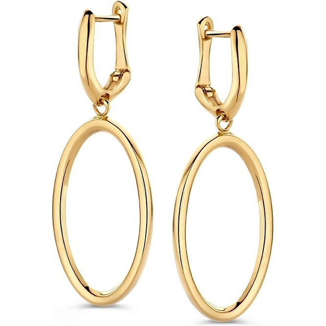 Excellent Jewelry OT107938 14k gouden oorhangers 38 mm