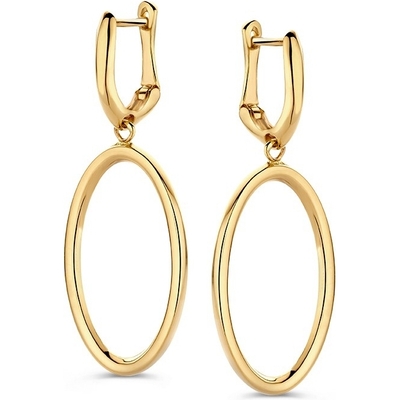 OT107938 14k gouden oorhangers 38 mm