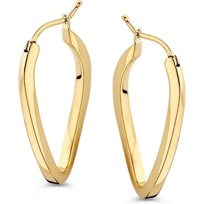 OT107946 14k gouden oorringen twist 32 mm