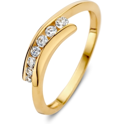 Excellent Jewelry RB127556 14k gouden ring met zirkonia