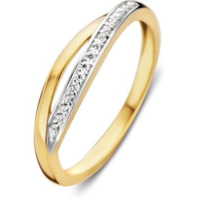 RB425118 14k bicolor gouden ring met zirkonia 44 mm