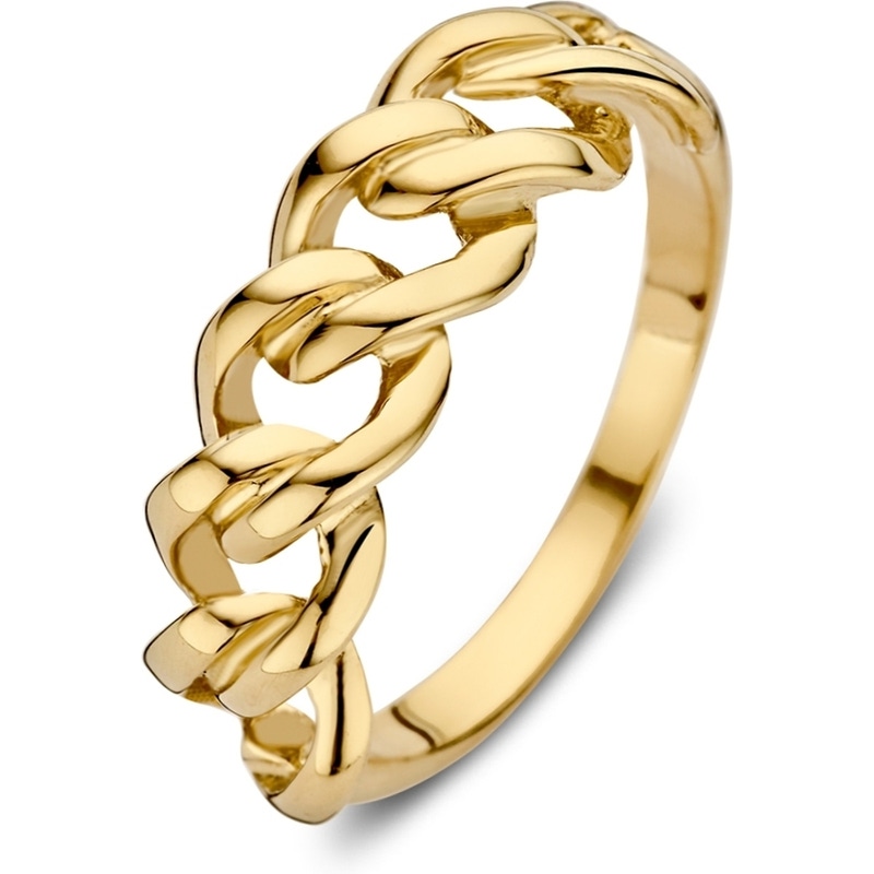 Excellent Jewelry RC107591 14k gouden ring gourmet schakels