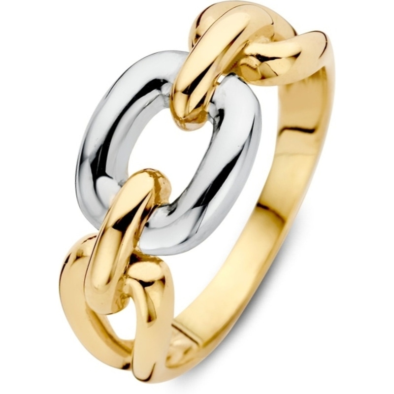 Excellent Jewelry RC407722 14k bicolor gouden ring schakels