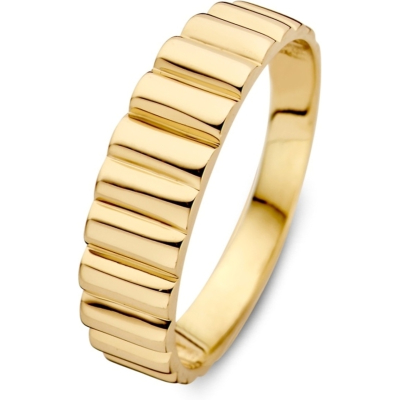 Excellent Jewelry RE107740 14k gouden ring ribbeltjes 5,2 mm