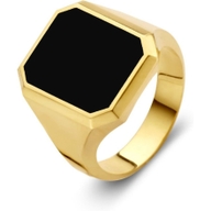 Excellent Jewelry RE131031 14k gouden zegelring met onyx