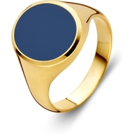 Excellent Jewelry RE131034 14k gouden zegelring met lagensteen