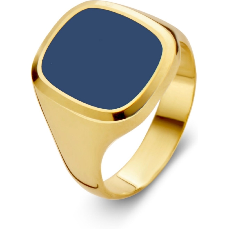 Excellent Jewelry RE131035 14k gouden zegelring met lagensteen