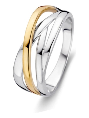 Excellent Jewelry RF605179 Zilveren ring met 14 karaat goud