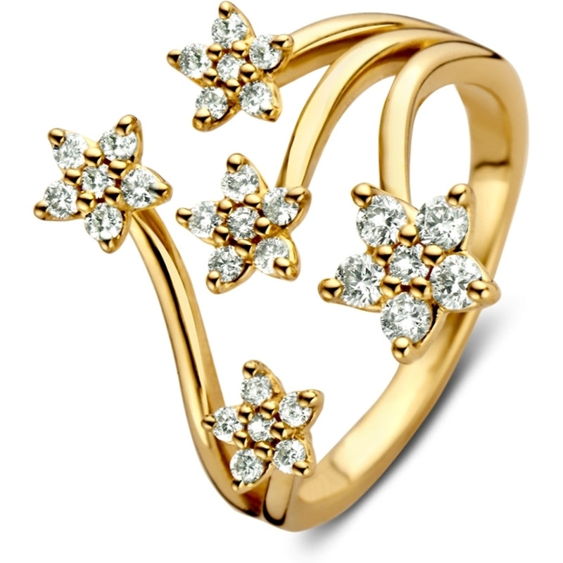 Excellent Jewelry RG117332 14k gouden ring met 0,51 ct diamant