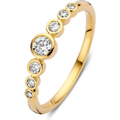 Excellent Jewelry RG117962 14k gouden ring met 0,32 ct diamant