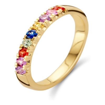 Excellent Jewelry RG137169 14k gouden ring met saffier 2,5 mm