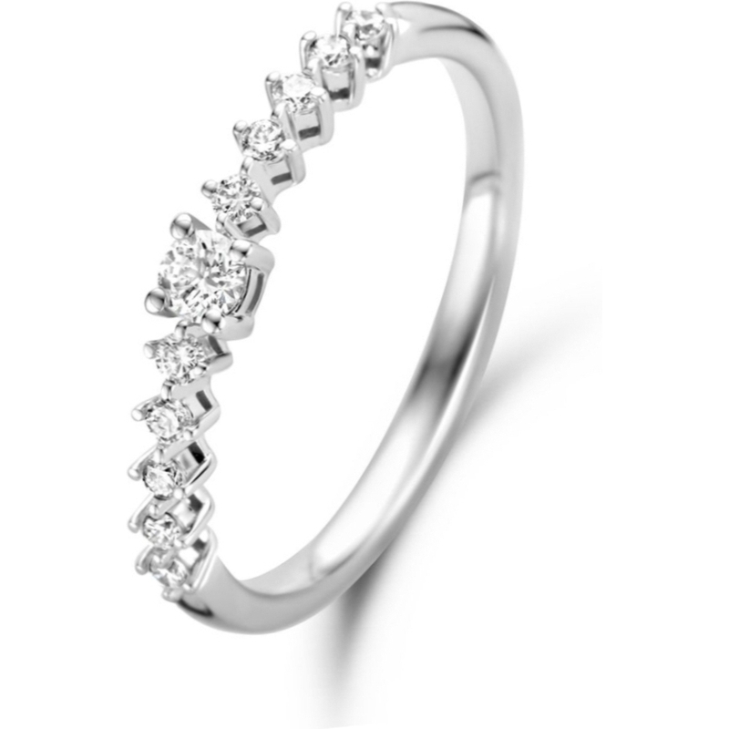 Excellent Jewelry RG217148 14k witgouden ring 0,26 ct diamant