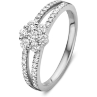 Excellent Jewelry RG217404 14k witgouden ring 0,55 ct diamant