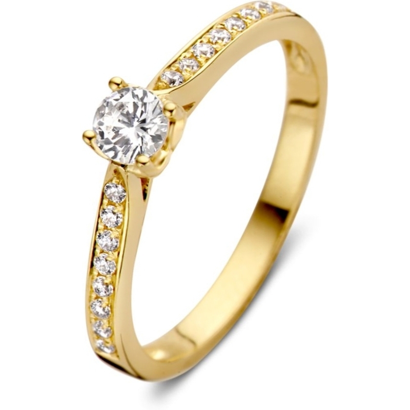 Excellent Jewelry RH127364 14k gouden ring met zirkonia
