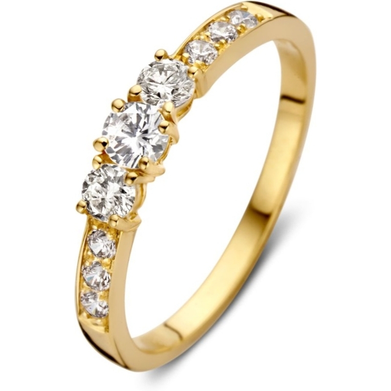 Excellent Jewelry RH127366 14k gouden ring met zirkonia