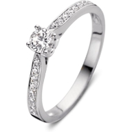 Excellent Jewelry RH227463 14k witgouden ring met zirkonia