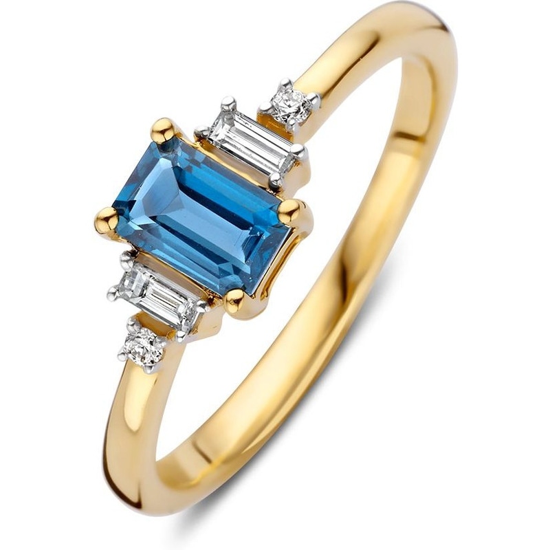 Excellent Jewelry RK138267 14k ring topaas en 0,11 ct