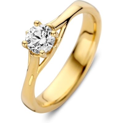 Excellent Jewelry RL167879 14k gouden solitair ring met 0,50 ct lab grown diamant
