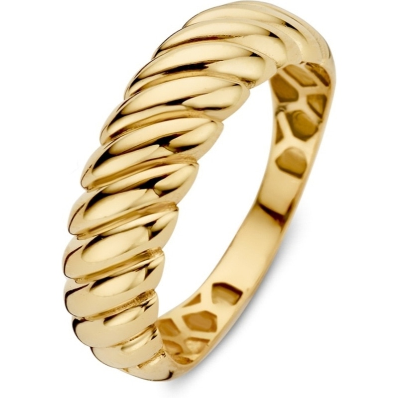 Excellent Jewelry RM107765 14k gouden ring gedraaid 6 mm