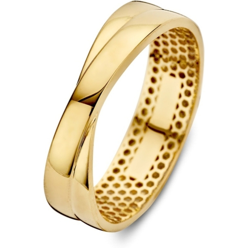 Excellent Jewelry RM107774 14k gouden crossover ring 5 mm