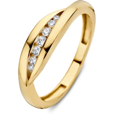 Excellent Jewelry RM127760 14k gouden ring met zirkonia