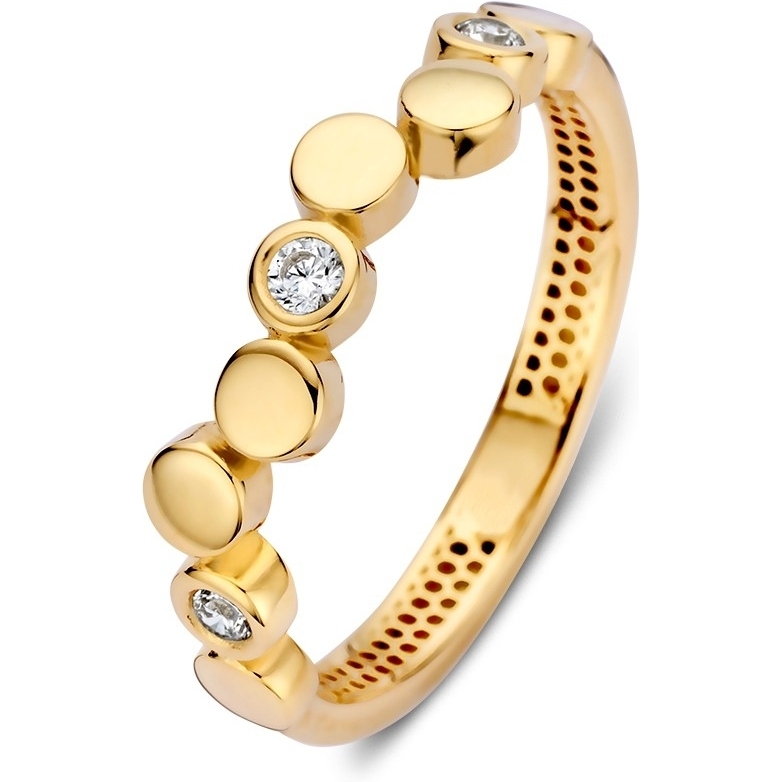 Excellent Jewelry RM127988 14k gouden ring met zirkonia 4,5 mm