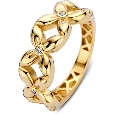 Excellent Jewelry RM127999 14k gouden ring met zirkonia 8 mm