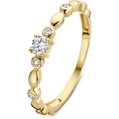 Excellent Jewelry RP117403 14k gouden ring met 0,23 ct diamant